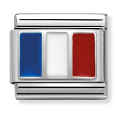 Nomination Composable Classic Link 330207/12 France in Enamel & 925 Silver